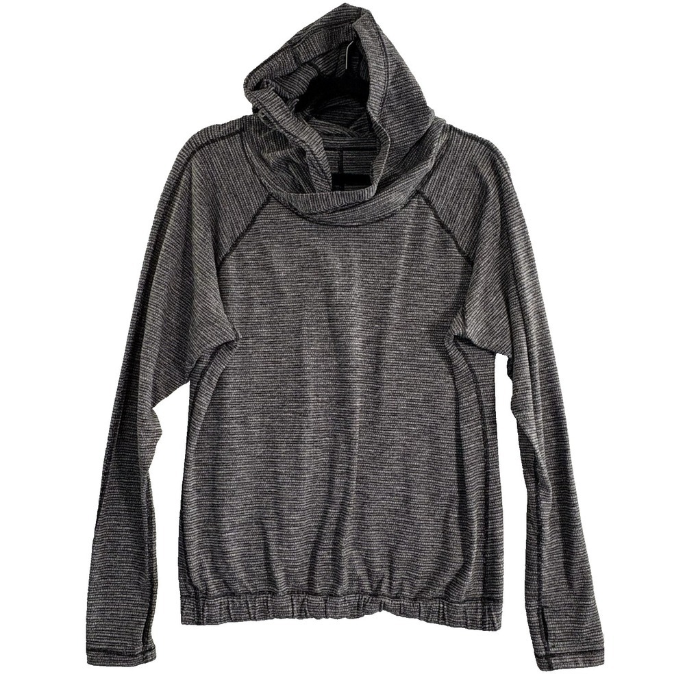LULULEMON Women Lightweight Pullover Hoodie Elastic Bottom Sz XL Gray 70-5